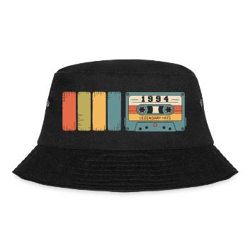 1994 Vintage Original 1994 Geburtstagsgeschenk - Bucket Hat - Schwarz - Vorne - Lela (165cm)