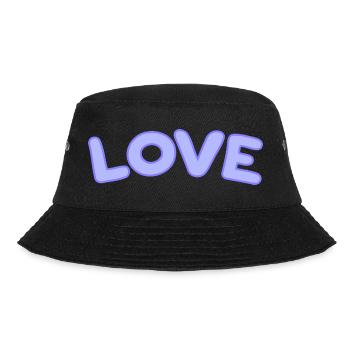 Pastell-Liebesblasen - Bucket Hat - Schwarz - Vorne - Lela (165cm)