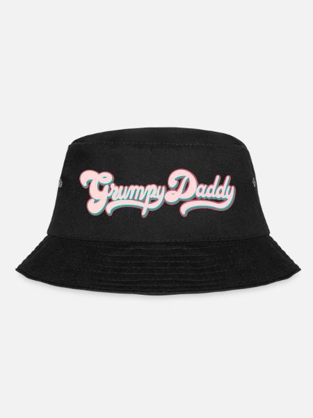 Grumpy Daddy Script rétro - Soutien-gorge de sport couleur - Bob - noir