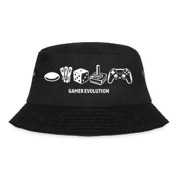 Controller Evolution | Gamer - Bucket Hat - Schwarz - Vorne - Lela (165cm)