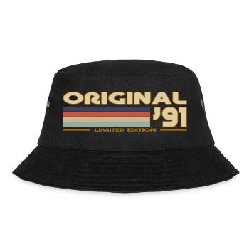 1991 - Bucket Hat - Schwarz - Vorne - Lela (165cm)