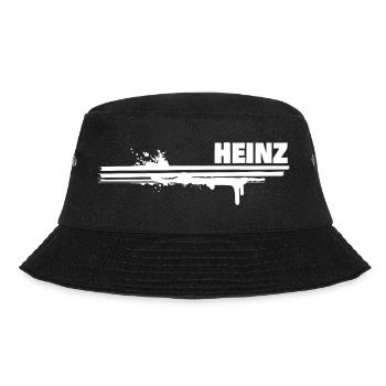 Geschenk für Heinz - Bucket Hat - Schwarz - Vorne - Lela (165cm)