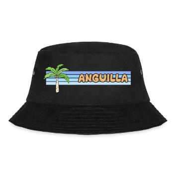 Geschenk für Anguilla - Bucket Hat - Schwarz - Vorne - Lela (165cm)