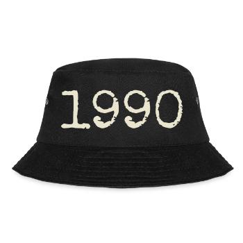 Geburtstagsgeschenk 1990 – Großartig seit 1990 - Bucket Hat - Schwarz - Vorne - Lela (165cm)