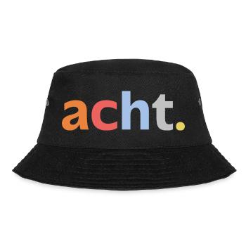 8. Geburtstag Junge Acht  8 Jahre Jubiläum  - Bucket Hat - Schwarz - Vorne - Lela (165cm)
