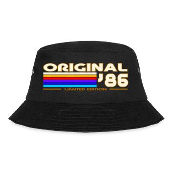 1986 - Bucket Hat - Schwarz - Vorne - Lela (165cm)