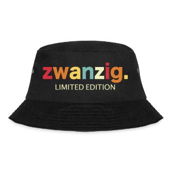 20. Geburtstag Retro Limited Edition - Bucket Hat - Schwarz - Vorne - Lela (165cm)