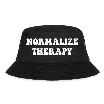 Normalize Therapy Mental Health Awareness - Bucket Hat - black - Front - Lela (165cm)