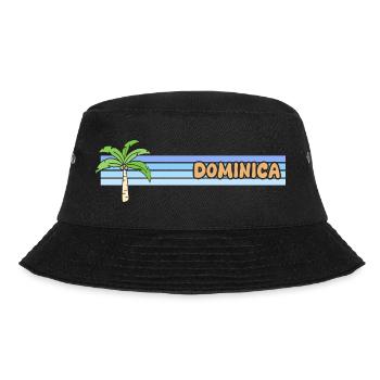 Dominica als Sonne - Bucket Hat - Schwarz - Vorne - Lela (165cm)
