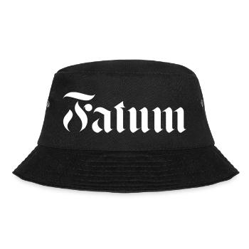 Gotische Falum-Kalligraphie-Tattoos - Bucket Hat - Schwarz - Vorne - Lela (165cm)