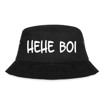 Hehe Boi - Bucket Hat - black - Front - Lela (165cm)
