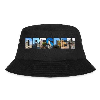 Dresden Sachsen Deutschland - Bucket Hat - Schwarz - Vorne - Lela (165cm)