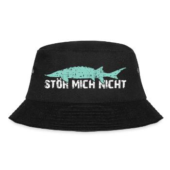 Stör mich nicht | Störangeln | Störzucht - Bucket Hat - Schwarz - Vorne - Lela (165cm)
