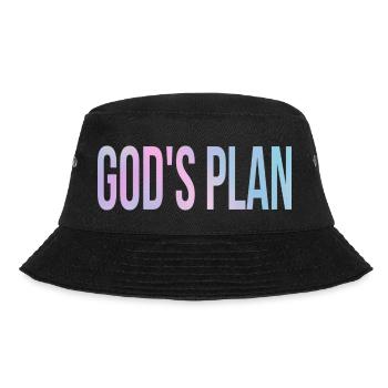 God's Plan - Bucket Hat - Schwarz - Vorne - Lela (165cm)