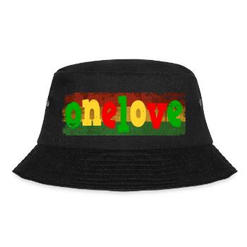 One Love - Bucket Hat - Schwarz - Vorne - Lela (165cm)