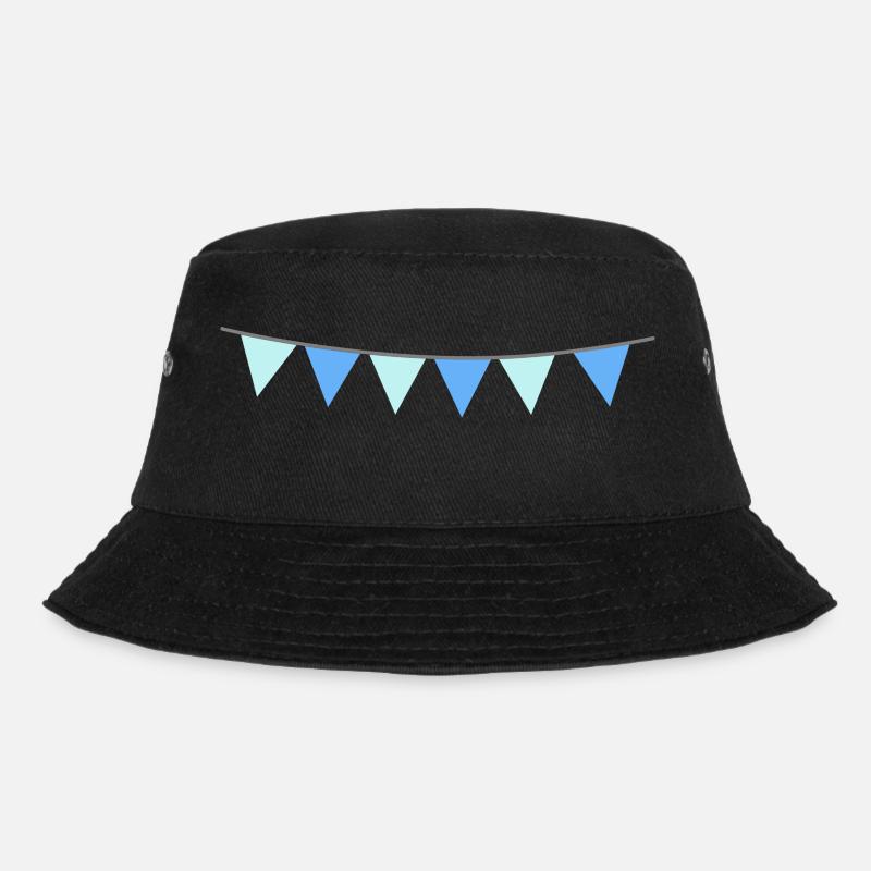 simple party pattern - Bucket Hat - black