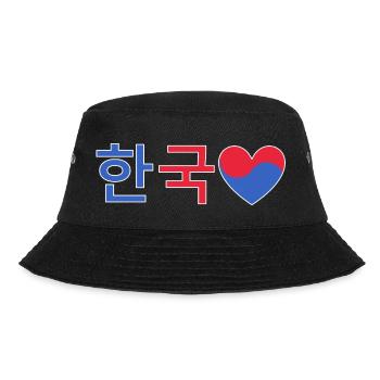 Korea Herz - Bucket Hat - Schwarz - Vorne - Lela (165cm)