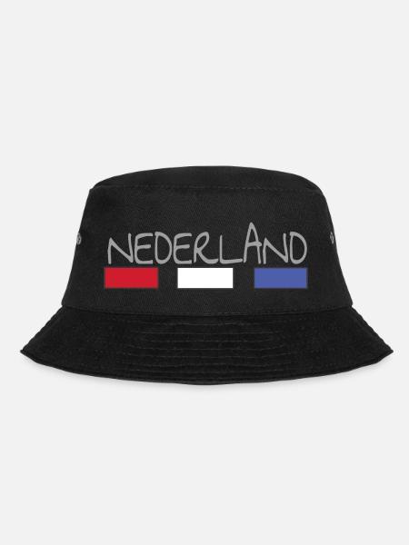 Nederland - Niederlande - Bucket Hat - Schwarz