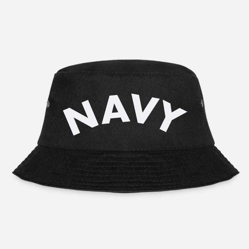 Navy - Bucket Hat - Schwarz