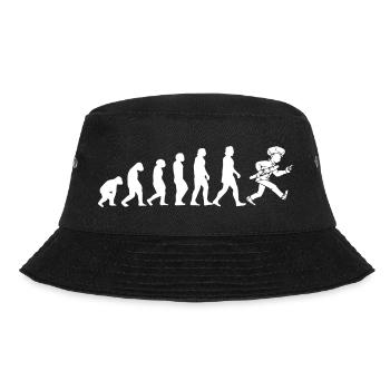 Bäcker - Evolution - Bucket Hat - Schwarz - Vorne - Lela (165cm)