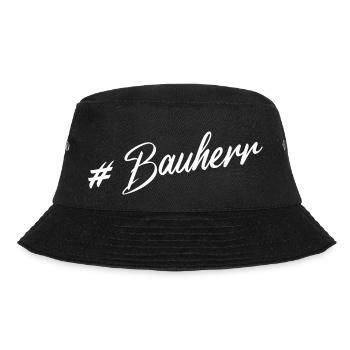 Bauherr - Bucket Hat - Schwarz - Vorne - Lela (165cm)