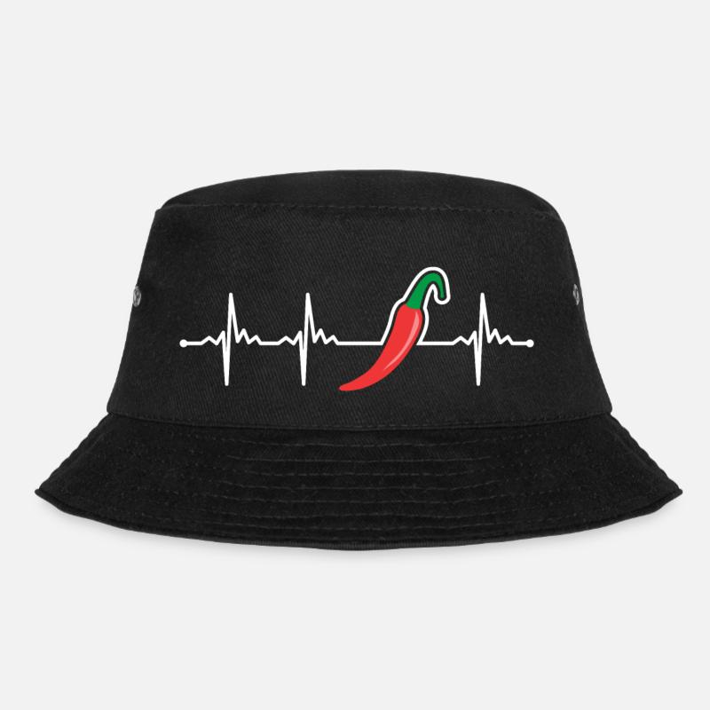 Chili Pfeffer - Bucket Hat - Schwarz