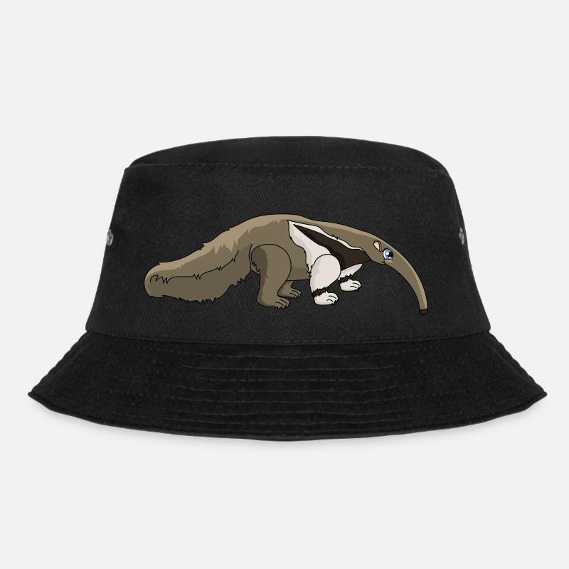 Ameisenbär - Bucket Hat - Schwarz