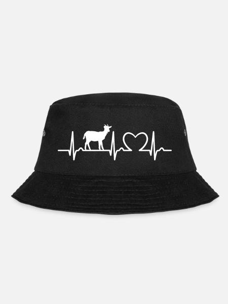 Heart Curve Goat - Goat Keeper Goat Fan Pet - Bob - noir