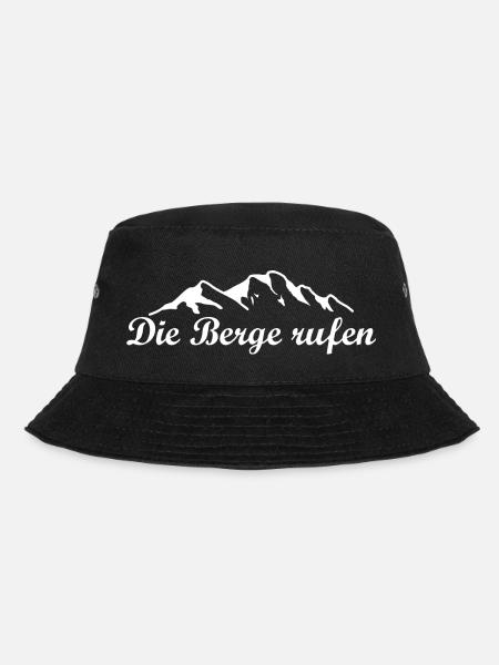 Berge Die Berge rufen - Bucket Hat - Schwarz