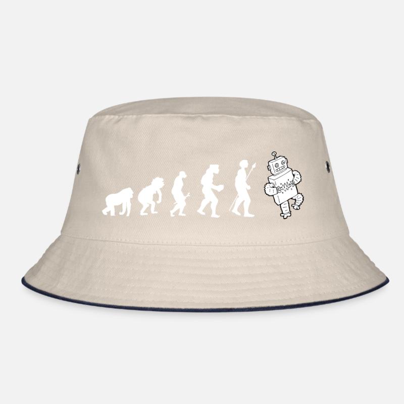 Evolution Roboter Geschenkidee Bucket Hat