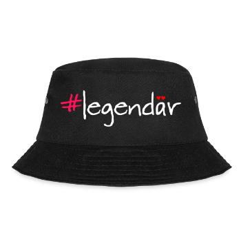 #legendär - Bucket Hat - Schwarz - Vorne - Lela (165cm)