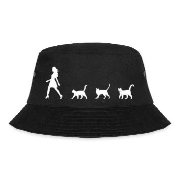 Femme avec des chats Followers drôle de silhouette de chat - Bob - noir - Devant - Lela (165cm)