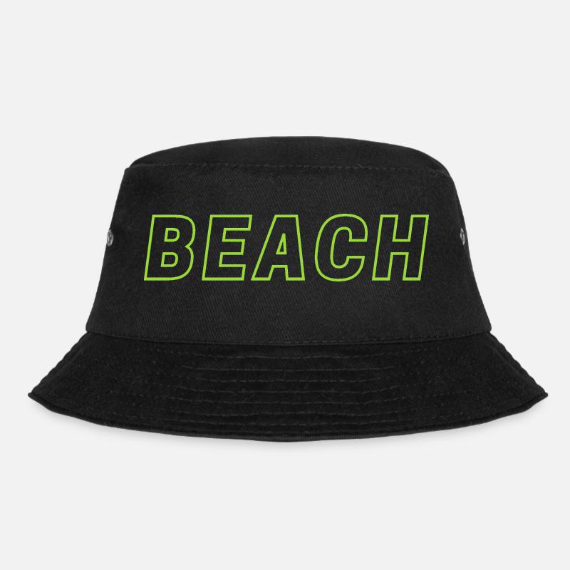 Beach - Bucket Hat - Schwarz