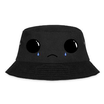 Cute sad face - Bucket Hat - Schwarz - Vorne - Lela (165cm)