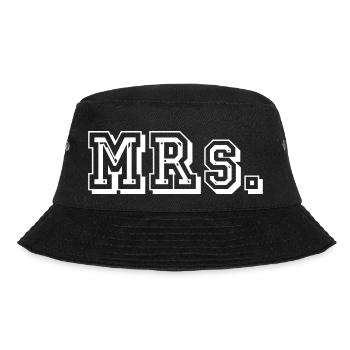 Mrs. - Bucket Hat - Schwarz - Vorne - Lela (165cm)