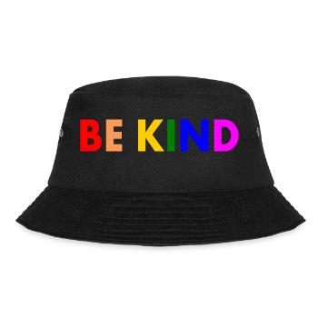 Be kind - Bucket Hat - Schwarz - Vorne - Lela (165cm)