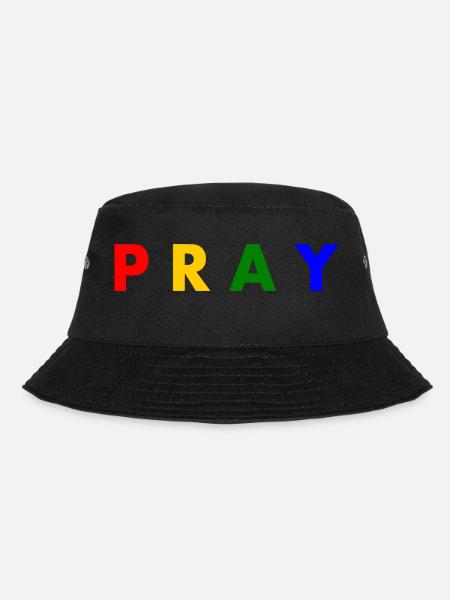 Pray - Bucket Hat - black