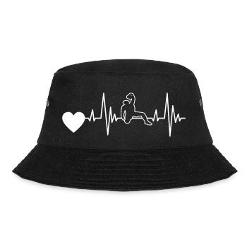 Fitness Muscle Bodybuilder Strength Training Athletes - Bucket Hat - black - Front - Lela (165cm)