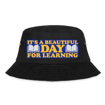 beautiful day for learning - Bucket Hat - black - Front - Lela (165cm)