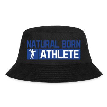 Natural Born Athlete - Bucket Hat - Schwarz - Vorne - Lela (165cm)