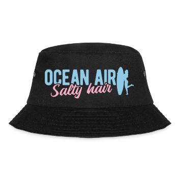 Surfen Wellenreiten Für Surfing - Bucket Hat - Schwarz - Vorne - Lela (165cm)