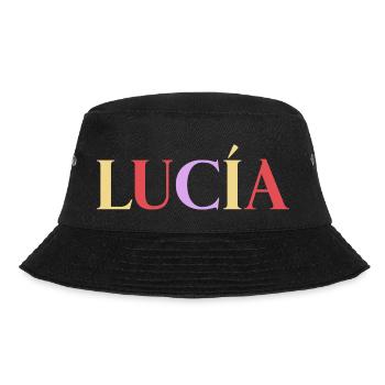 Name Spanierin Lucía - Bucket Hat - Schwarz - Vorne - Lela (165cm)