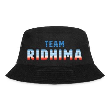 Team Ridhima | Warming Stripes - Bucket Hat - Schwarz - Vorne - Lela (165cm)