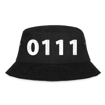 0111 Zierikzee Dreischor Renesse Bruinisse - Bucket Hat - Schwarz - Vorne - Lela (165cm)