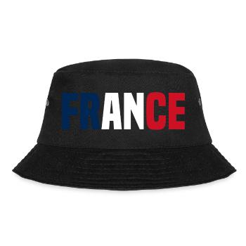 Frankreich - Bucket Hat - Schwarz - Vorne - Lela (165cm)