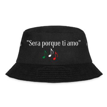 "SERA PORQUE TI AMO"- TEE-SHIRT HUMOUR - Bob - noir - Devant - Lela (165cm)
