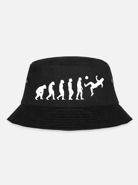 Fußballspieler Fußballmannschaft Fußballdesign - Bucket Hat - Schwarz