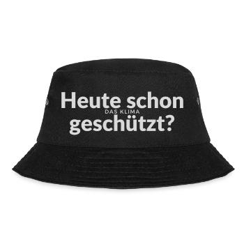 Heute schon das Klima geschützt? No second planet - Bucket Hat - Schwarz - Vorne - Lela (165cm)