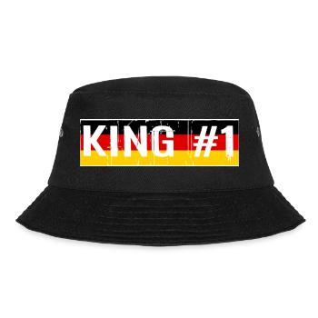 KING #1 KÖNIG - Bucket Hat - black - Front - Lela (165cm)
