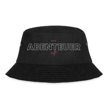 Das Abenteuer ruft - Bucket Hat - Schwarz - Vorne - Lela (165cm)